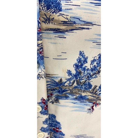 Maren 3/4 Sleeve Button Up Top Size Small Vintage Made in the USA - Picture 4 of 9